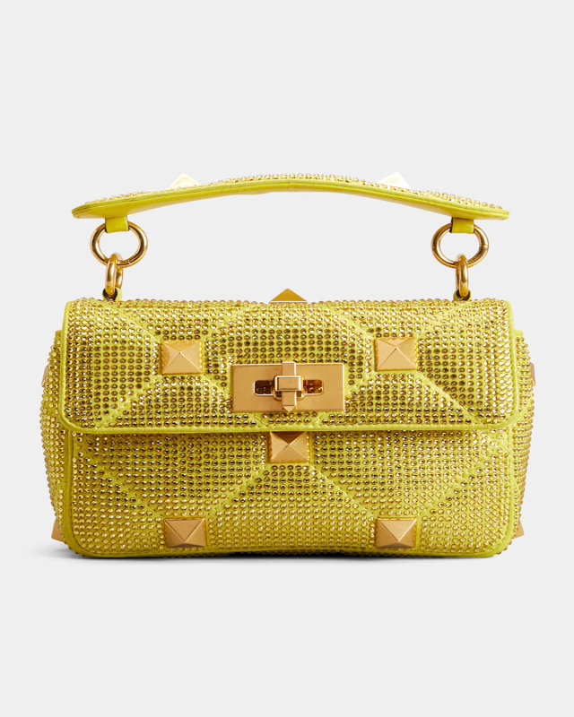 Roman Stud Small Crystal Shoulder Bag